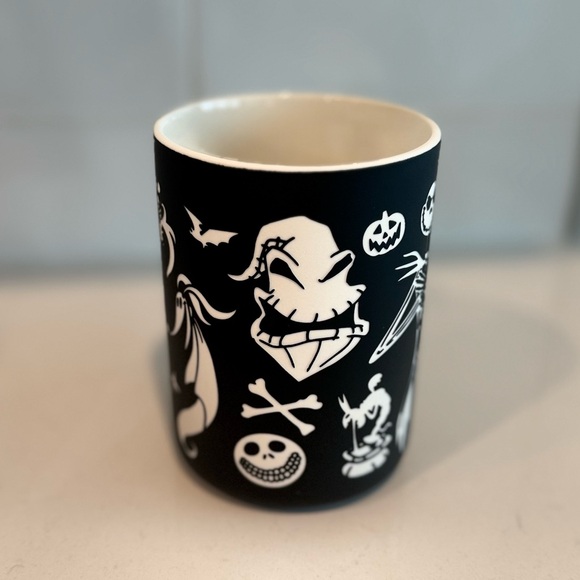 Matte Black Soft Touch Nightmare Before Christmas Jack Skellington Mug NEW - Picture 3 of 6